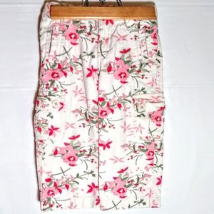 Floral Print Cargo Pants Girls 2T